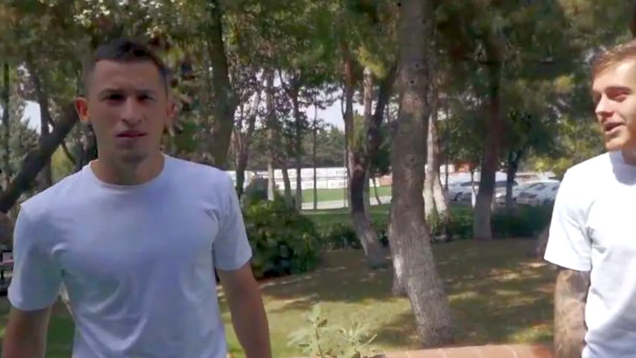 Alex Cicâldău îl învață limba turcă pe Olimpiu Moruțan! Imagini amuzante cu cei doi români de la Galatasaray | VIDEO