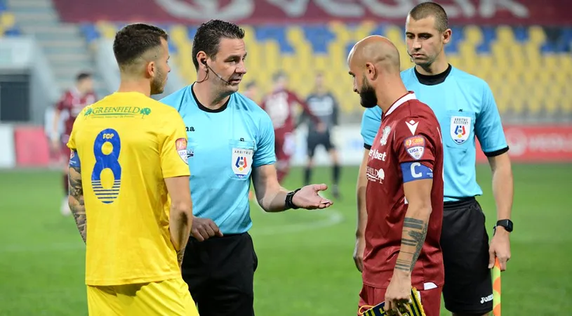 ”Rezultatul de la Ploiești a fost viciat de greșeli mari la goluri”. Rapid acuză arbitrajul din ”Primvs Derby”. A făcut analiză video și solicită FRF să ia măsuri