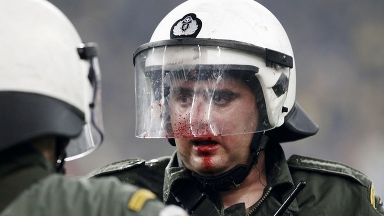 FOTO** Violențe la Atena după finala Cupei