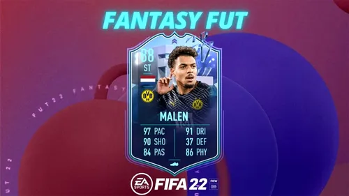 Donyell Malen în FIFA 22! Gamerii de Ultimate Team pot obține un super card ofensiv