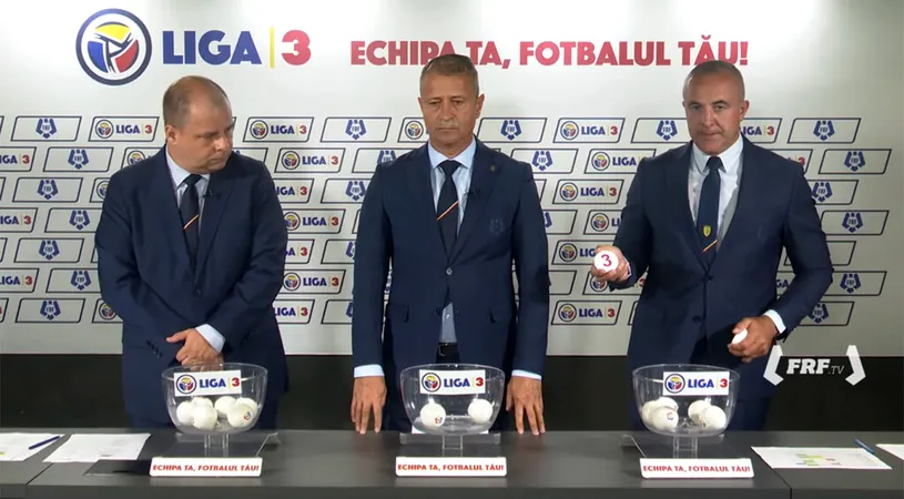 A fost stabilit țintarul noului sezon de Liga 3, ediția 2025-2026. Componența celor opt serii și programul lor
