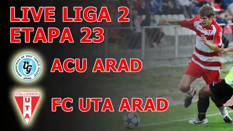 Remiză albă în derby-ul Aradului!** ACU - FC UTA 0-0
