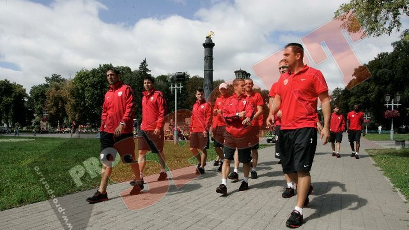 FOTO** "Câinii" s-au relaxat la o plimbare prin Poltava înainte de jocul cu Vorskla