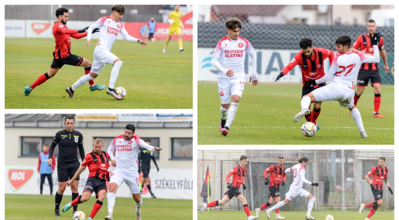 Daniel Oprescu l-a contrazis pe Robert Ilyeș după partida FK Miercurea Ciuc - CSM Slatina 1-0. Cum a reacționat antrenorul oltenilor