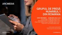 ARCMEDIA, nr. 1 detașat în clasamentul grupurilor de presă, la nivel național, în luna decembrie