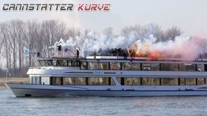 FOTO** Ă‚știa sunt cei mai TARI ULTRAȘI din Bundesliga! UITE cum au făcut deplasarea la Leverkusen fanii lui Stuttgart