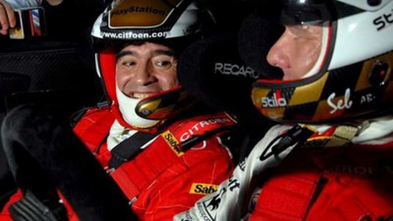 Maradona, copilot pentru o zi lângă Leob