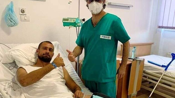Gabi Tamaș s-a operat! Prima imagine cu fotbalistul, după intervenția chirurgicală