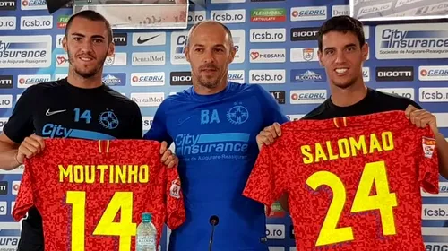 Salomao și Moutinho, prezentați oficial la FCSB. Diogo a uitat de Dinamo: „Va fi un meci ca oricare altul și așa îl voi trata”