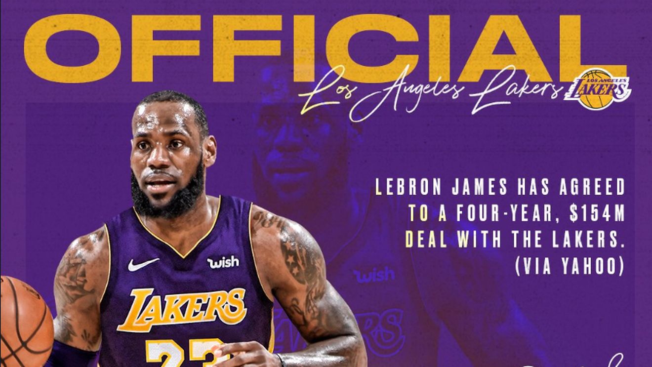LeBron James a semnat un contract de 154 milioane de dolari cu Los Angeles Lakers!