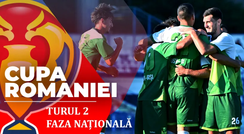 Rezultatele meciurilor din Turul 2 al Cupei României, ediția 2026-2027. Unirea Alba Iulia și ACS Mediaș au fost eliminate, Ceahlăul a fost executată, dar nu a încasat cel mai drastic eșec