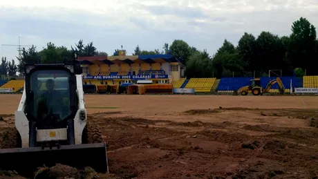Cum decurg lucrările de modernizare a stadionului din Călărași.** Termenul limită la care Dunărea primește inspecția pentru omologarea de Liga 1