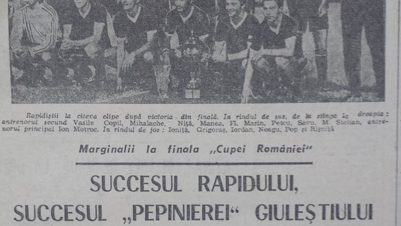 Cea mai frumoasă poveste cu regretatul Nicolae Manea. Cum a bătut, în 1975, Craiova lui Balaci de unul singur în finala Cupei României. "Lumea spunea că ne vor da o căruță de goluri"