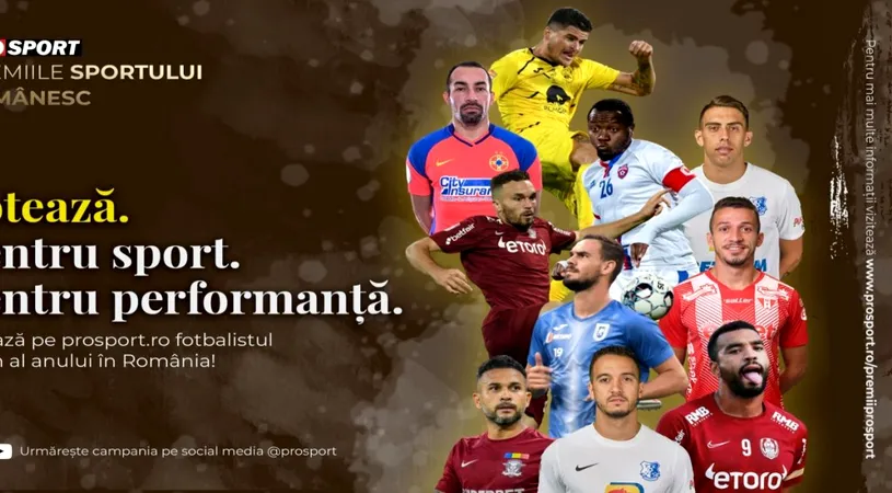 PREMIILE PROSPORT – Votează „Fotbalistul străin al anului în România”