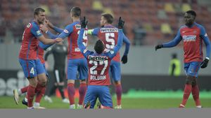 Vicecampionii au smuls remiza pe final. FCSB - FC Voluntari 2-2. Gnohere marchează pentru prima oară și își salvează echipa