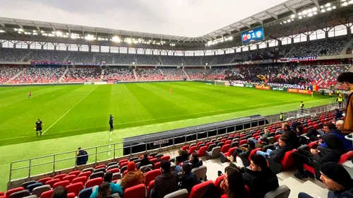 Cum se pregătește CSA pentru noul derby cu Dinamo: atmosferă dezolantă în tribunele stadionului Steaua! Câți suporteri sunt prezenți în Ghencea la partida cu Poli Iași