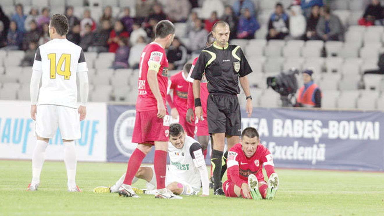 Dispare Crăciunescu?** Readus în Liga I de tatăl său, vâlceanul este ca și retrogradat după erorile de la "U" - Dinamo 1-2