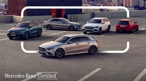 O selecție de autoturisme Mercedes-Benz Certified te așteaptă!