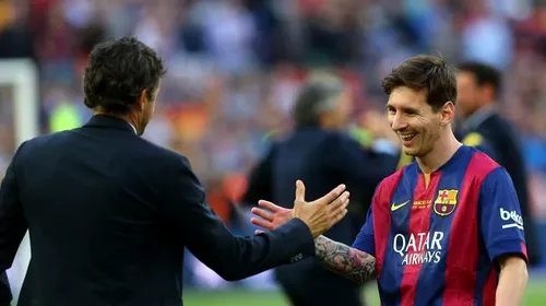 Messi: „Jocul nostru este mai vertical de la venirea lui Luis Enrique”