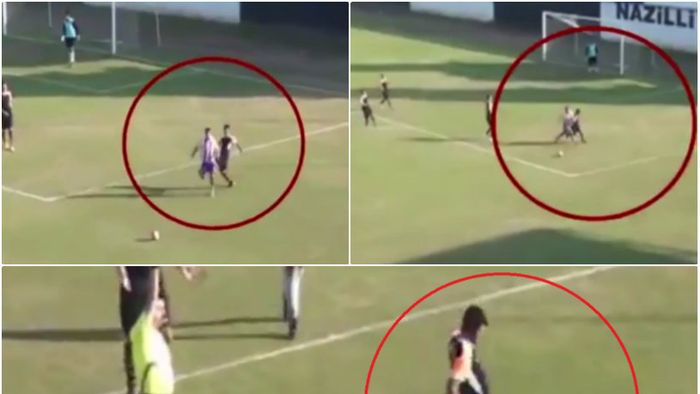 VIDEO | Atenție, imagini cu impact emoțional! Scene de groază la un meci din Turcia: un fotbalist a fost lovit violent de adversarul său când se afla la pământ. De unde a plecat totul și ce s-a întâmplat cu "victima"