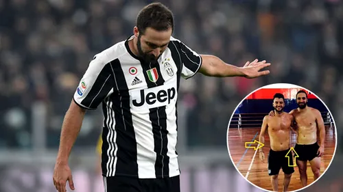 EPIC FAIL | Higuain, DISTRUS de fani pe internet după ce a încercat să demonstreze că nu e GRAS postând o imagine la bustul gol :) FOTO  Cum s-a făcut de râs starul lui Juve