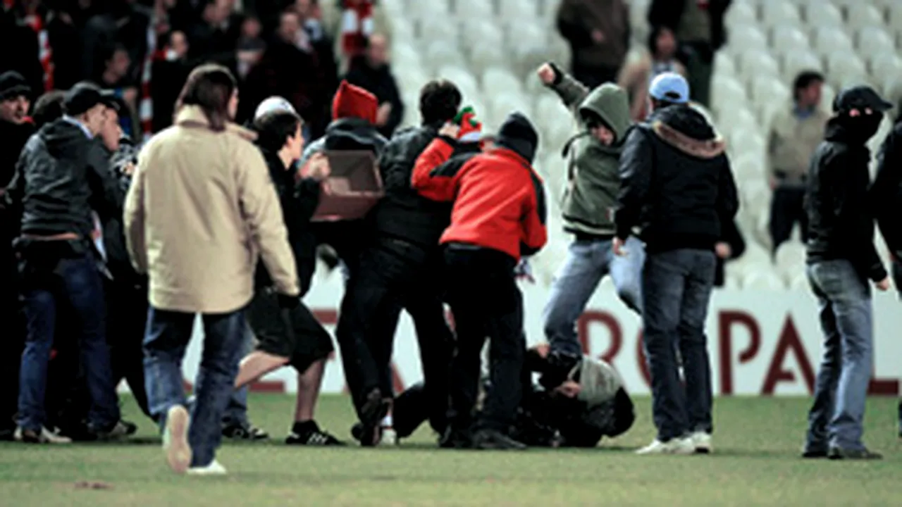 Au dorit răzbunare! **100 de fani belgieni au fost reținuți de poliție înainte de meciul cu Bilbao