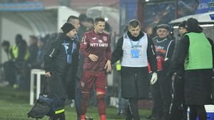 Un jucător blestemat! FOTO | Deac "s-a rupt" din nou și a ieșit singur de pe teren