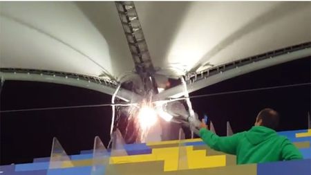 VIDEO | Arena rușinii naționale! Acoperișul stadionului care a costat 234 de milioane de euro a cedat la prima ploaie serioasă a anului! Reacție incredibilă: "A ieșit din garanție"