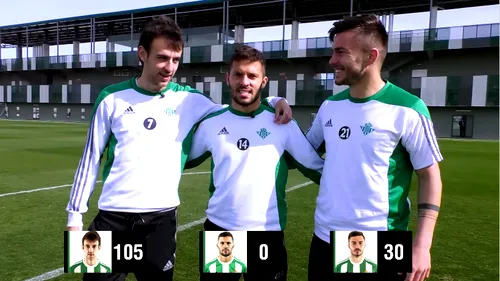 VIDEO | Voie bună la antrenamentele lui Betis. Toșca, provocat la un test de precizie. Cum a râs fundașul român de un coleg: 