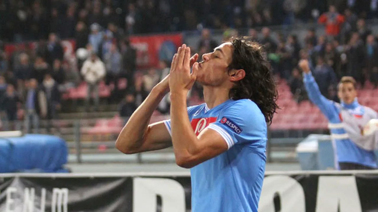 Cavani, DEVASTATOR cu Dnepr!** VIDEO cu toate cele patru goluri marcate de atacantul - fenomen al lui Napoli