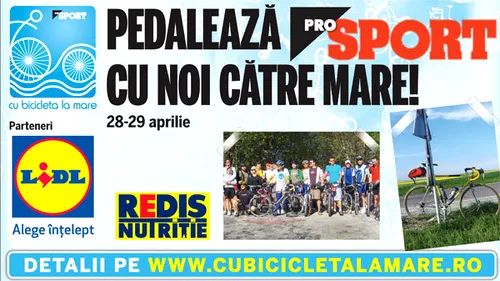 ProSport cu bicicleta la mare!** Caravana aduce în prim-plan un caz unic: un nevăzător va pedala 280 km pe o bicicletă tandem