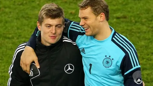 Prieteni și dușmani. Mesajul lui Toni Kroos pentru Manuel Neuer după intervenția chirurgicală de la piciorul stâng 