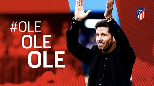 OFICIAL | Diego Simeone și-a prelungit contractul cu Atletico de Madrid