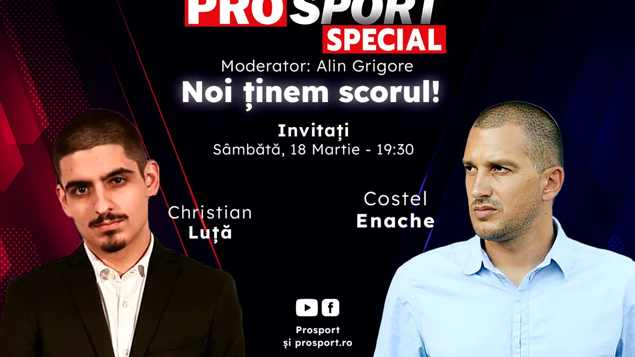 Comentăm împreună la ProSport Special meciul FCSB – Universitatea Craiova, primul din play-off-ul Superligii, alături de Costel Enache și Christian Luță