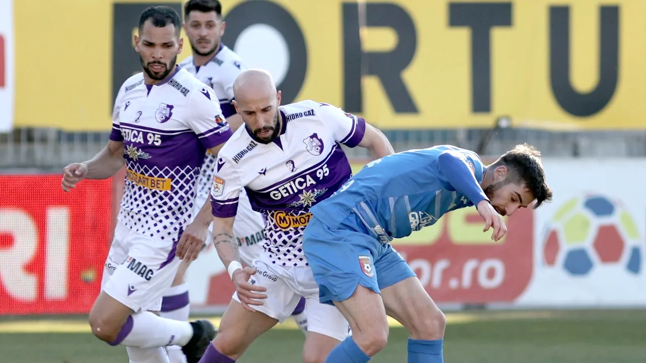 Chindia - FC Argeș 1-1 | Trupa lui Andrei Prepeliță, tot mai aproape de play-off! A egalat-o pe Rapid în clasament | VIDEO