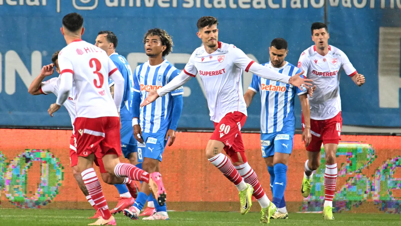 🚨 Universitatea Craiova – Dinamo București 2-1, în etapa 10 a play-off-ului din Superliga. Echipa olteană încheie sezonul pe locul 3