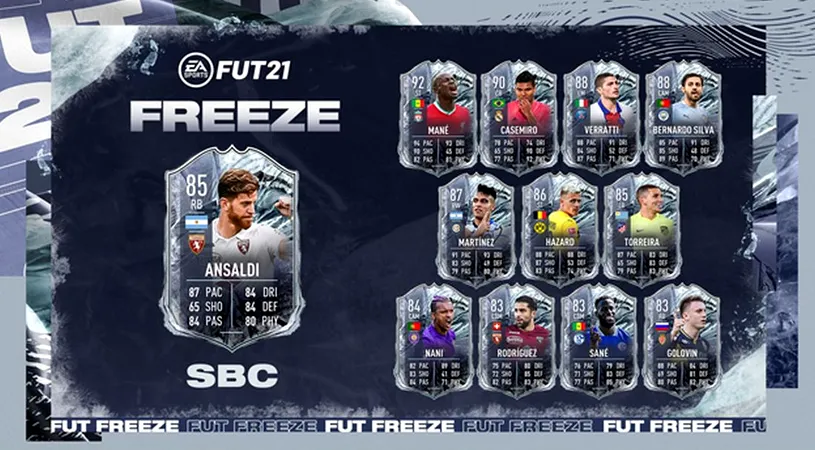 Evenimentul „Freeze” oferă carduri pe bandă rulantă în Ultimate Team! Un super fundaș a fost adăugat în acest mod al jocului. Cum îl puteți obține