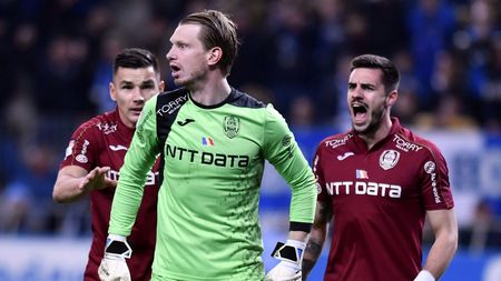 "Mănuși de aur". Arlauskis n-a fost imposibil de bătut doar la Craiova! Portarul lituanian al lui CFR Cluj se află într-un clasament impresionant alături de Alisson, Courtois sau Oblak