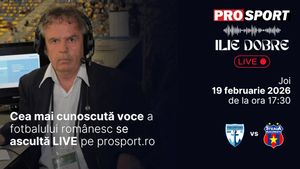Ilie Dobre comentează LIVE pe ProSport.ro meciul FC Voluntari - Steaua, joi, 19 februarie 2026, de la ora 17:30