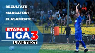 Liga 3, etapa 9 | Sporting Lieşti bate scorul zilei reușit ieri de Aerostar, Voinţa Limpeziş nu s-a mai retras! Cele două Dinamo, executate runda aceasta. SCM Râmnicu Vâlcea nu mai știe să câștige