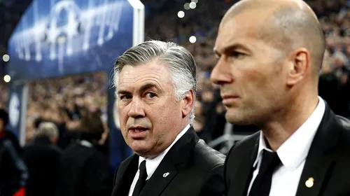 Ancelotti uimește: „Zidane mi-a schimbat stilul de joc, lui îi datorez totul”