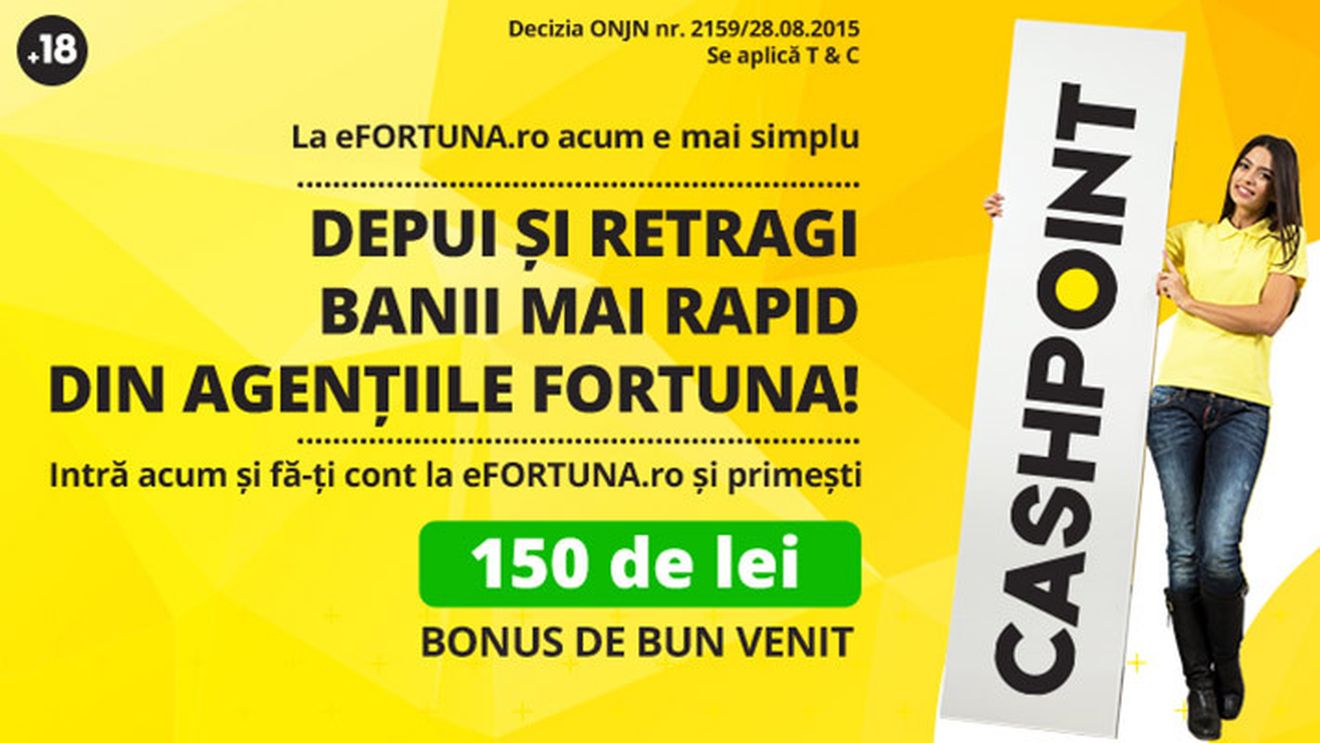 (P) La Fortuna pariezi online, fără card bancar