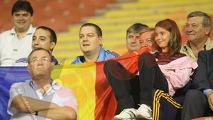 FOTO Românii s-au antrenat pe Marakana**