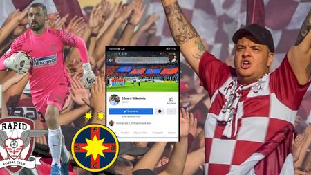 Șocant! Liderul galeriei Rapidului, mesaj dur după ce contul de facebook, care ar aparține lui Eduard Stăncioiu, secundul lui Adi Mutu, ar demonstra că e fan Steaua: „Ni se întorc morții în mormânt! Giuleștiul să fie inaugurat pe bancă cu un stelist și un dinamovist”