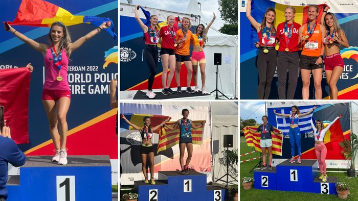 O polițistă din București a devenit campioană mondială la World Police & Fire Games din Rotterdam 2022: „Fiecare pas făcut a fost cu sufletul către țară!” | FOTO