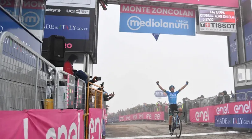 Surpriză uriașă pe Muntele Zoncolan în Turul Italiei: Lorenzo Fortunato a obținut victoria careirei, deși este un debutant într-un Mare Tur. Cum a trăit Alberto Contador pe finalul cursei!