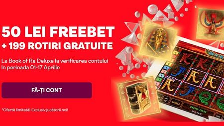 Bonus fără depunere la Superbet – 50 RON + 199 FREESPINS! Ofertă limitată! (P)
