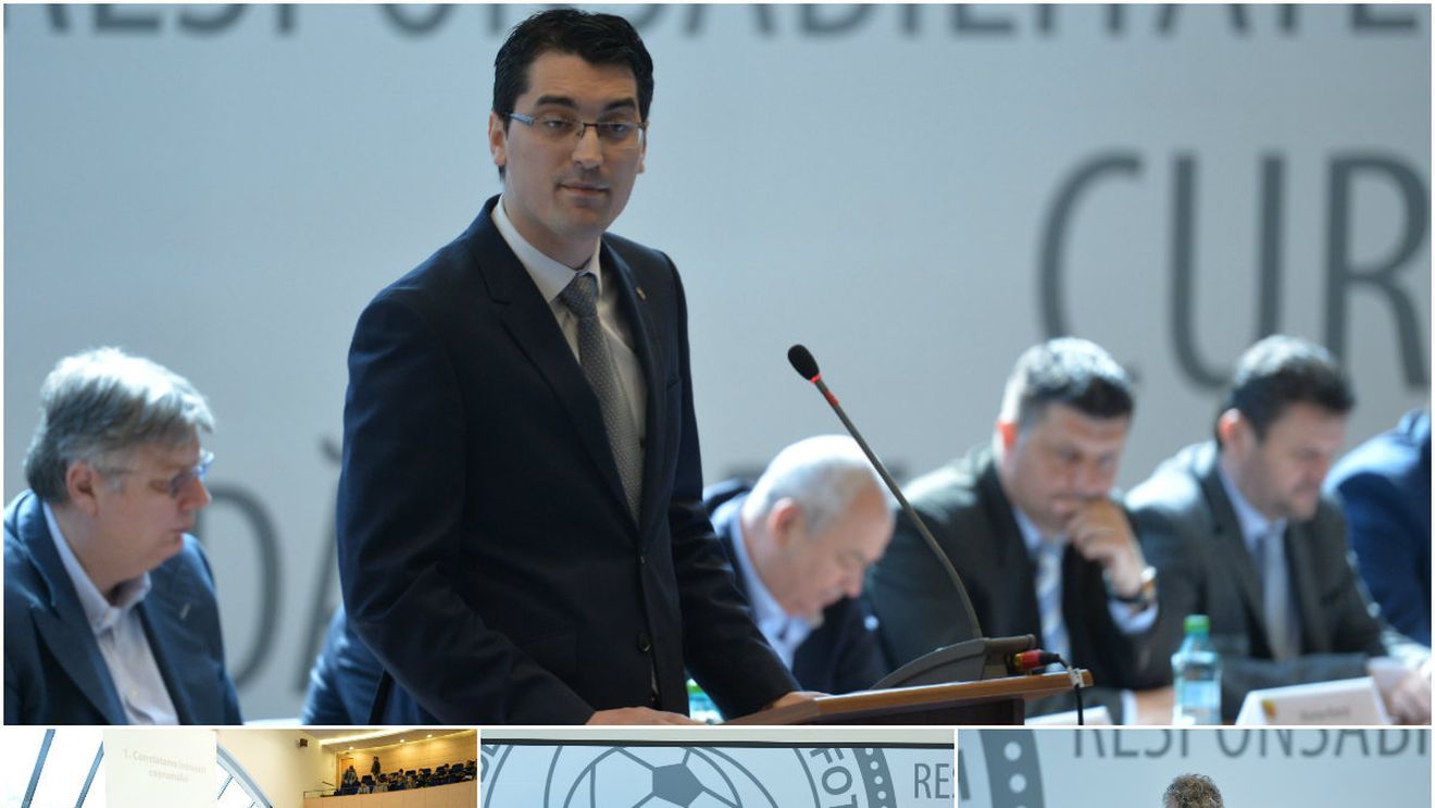 Adunarea Generală în care nu s-a întâmplat nimic. Reprezentanții cluburilor nu au adus în discuție schimbarea sistemului competițional. FOTO | S-a dormit intens în timpul ședinței, iar tonul l-a dat Iorgulescu