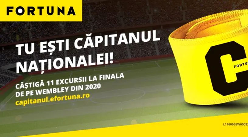 (P) Tu ești Căpitanul! Poartă banderola și du-te pe Wembley la finala Euro 2020!