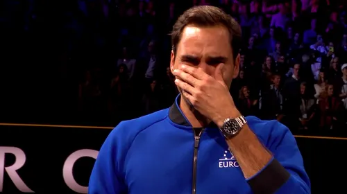 Regele tenisului nu mai e! Roger Federer a jucat ultimul meci din carieră alături de Rafael Nadal, la Laver Cup! Cel mai iubit tenismen a izbucnit în lacrimi pe teren | GALERIE FOTO & VIDEO